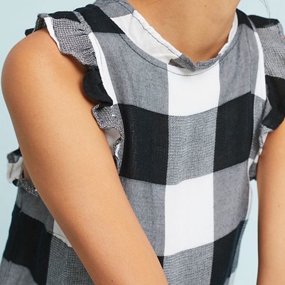 NWT Anthropologie Gingham Romper - Picture 2 of 4
